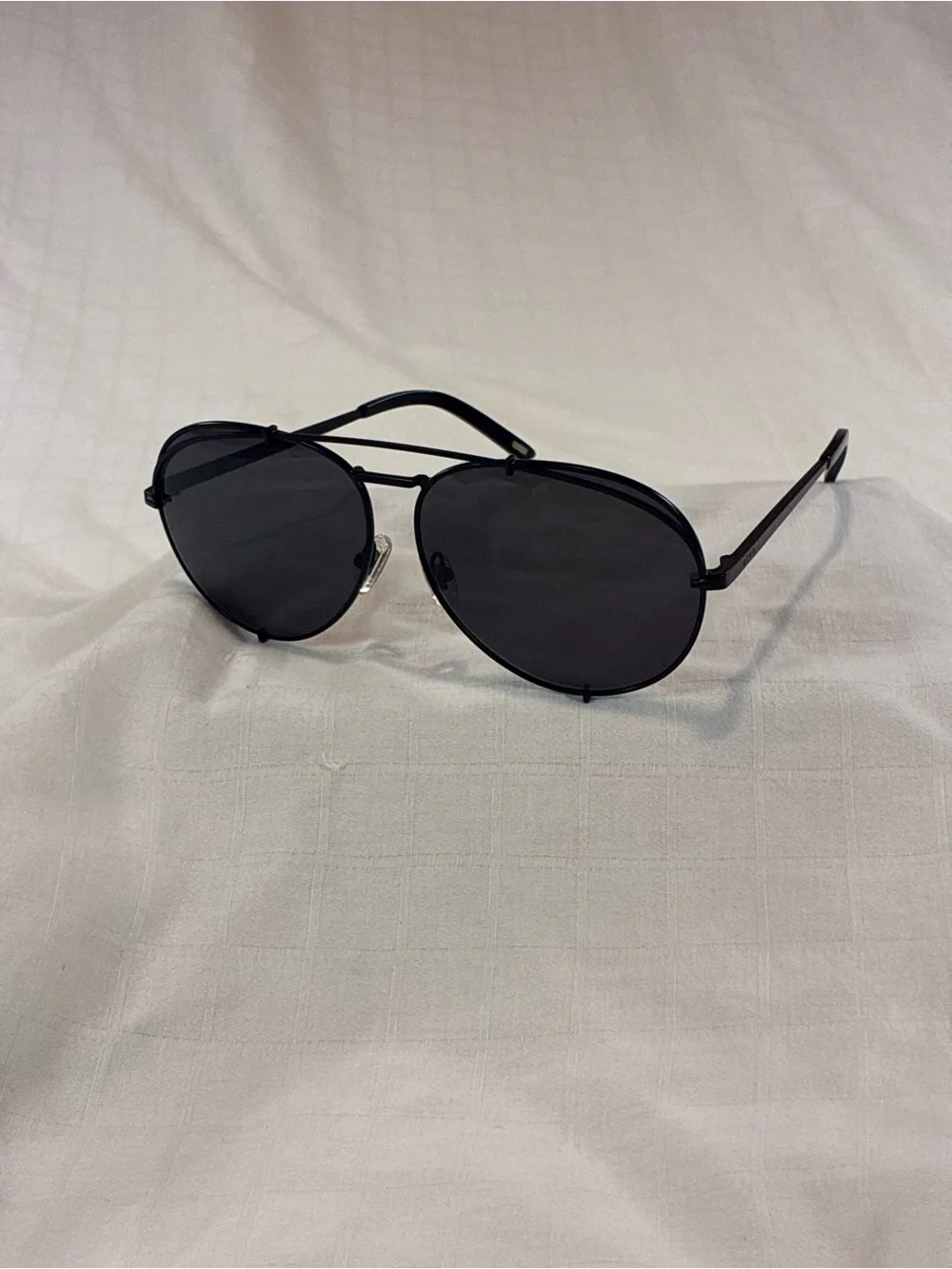Diff Eyewear Black Aviator Sunglasses